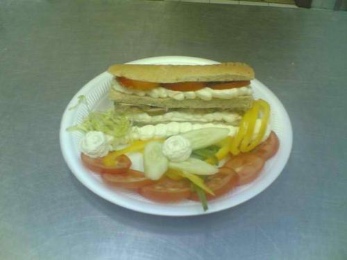 sandwich made in qatar - this is the sandwich that we made when we are in training, we makes different kind of sandwiches and salad as we are going to open a new outlet regarding healthy food.