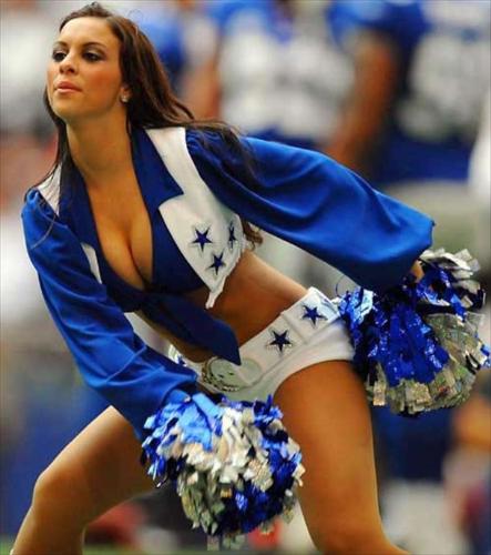 NFL Cheerleader - One of the Dallas Cowboy cheerleaders.