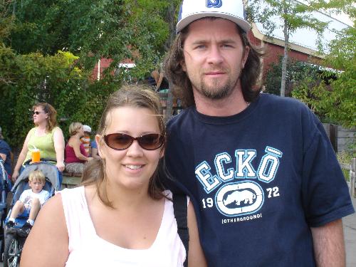 Me and hubby - this is me and my husband at silverwood theme park in Idaho.