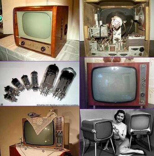 television sets - old black & white tv sets