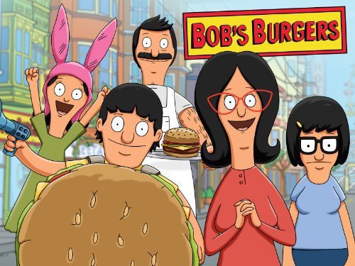 Bob's Burger's - I love this show! It is about a man named Bob who runs a burger place with his wife,Linda. They have three kids,Tina,Louise and Gene.