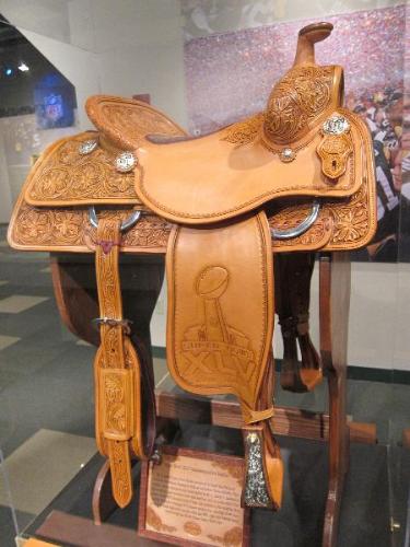 Super Bowl saddle - Super Bowl XLV! A tribute to the winning team,the Green Bay Packers! So awesome!