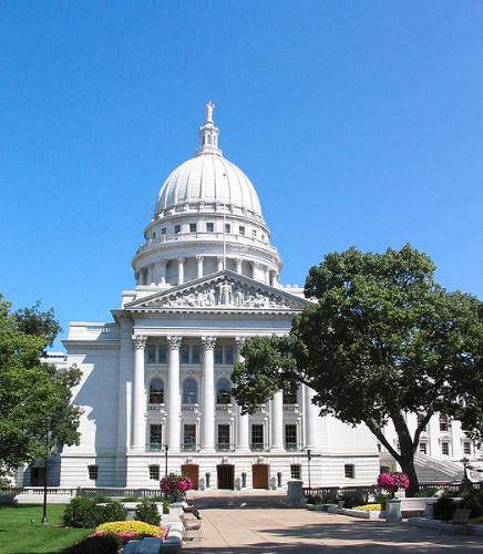 The Capital - The Wisconsin Capital building in Madison.