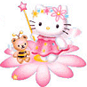 Hello Kitty - I like to use Kitty pictures, because I am a great fan of her.