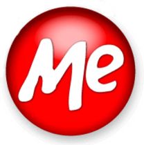 me - A red logo that looks like a button with the word 'me' inside.