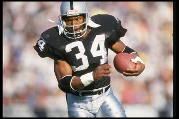 Bo Jackson - Bo Jackson when he played in the NFL with the Raiders!