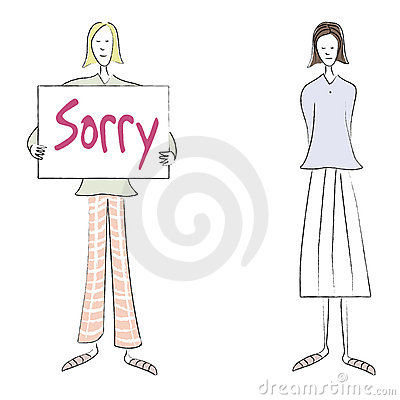 sorry - Always say sorry when you are wrong.