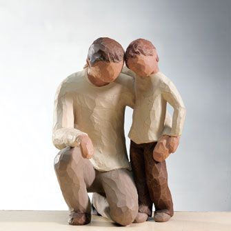 Father and Son - Father and son wood carving. A very wonderful piece of art.