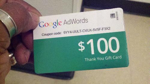 google gift card - Google ad words