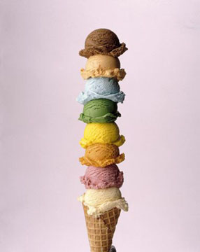 Ice Cream - A lot of ice cream scoops!