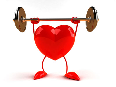 Heart Health - A heart weightlifting.