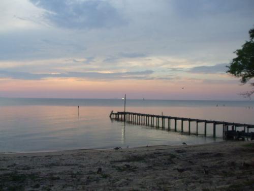 Sunset at Fairhope,Alabama - It was really a very pretty place to visit!