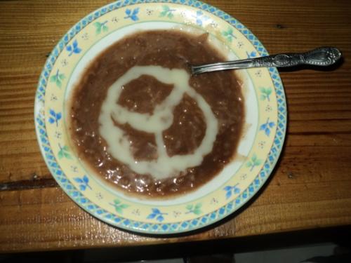 Champorado delight - Champorado with Alaska Condensed Milk