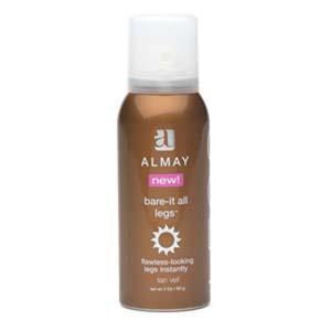almay tanning veil - bottle of almay leg veil tanning spray