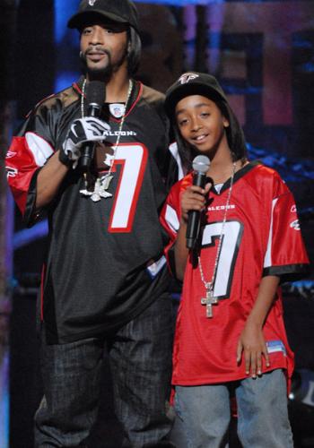 Host of Hip Hop Awards (Kat Williams) & his son - This was a really great awards show!