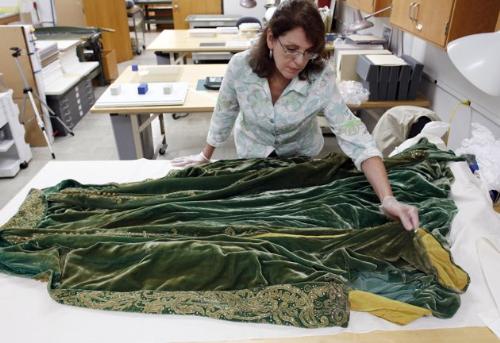 Gone with the Wind - One of the costumer worn in the movie Gone With The Wind. Hollywood is working on preserving the costumes.