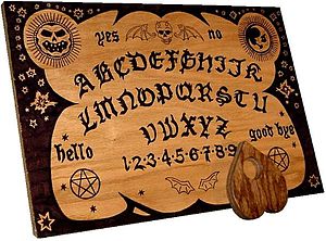 Ouija Board - This is an Ouija board which people used to communicate with spirits