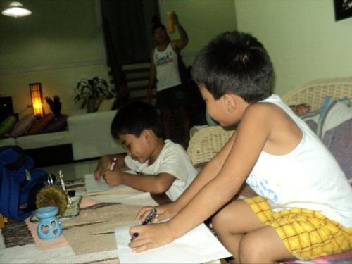 Kids doing Homework - Doing the Homework