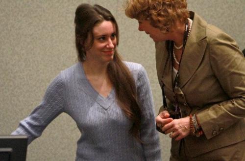 Casey Anthony - Casey anthony being found not guilty of killing her daughter and talking to her lawyer.