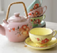 Teapot, teacup & saucer - A pretty picture of tea