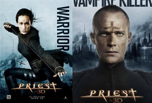 priest - poster for the movie Priest starring Paul bettany and Maggie Q.. cool movie.. XD