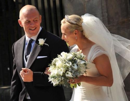 Zara and Mike - Princess Anne's daughter Zara Phillips married long time beau Mike Tinsdell last saturday in Scotland.
