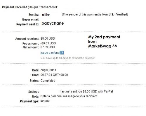 Payment Proof - My latest payment proof in this site. ^^