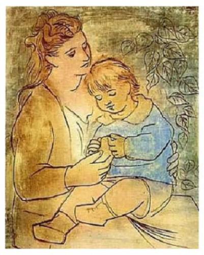 Mother and child - This was Painted in 1922 by Picasso