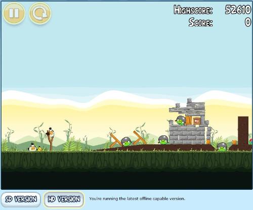 Angry bird on Chrome - Angry bird is one of the most famous game on the iphones and now it can be played on the Google chrome as well.This game can be played offline by installing on chrome. 179 levels with addtional chrome levels which can be earn throught completing some job on the 179 of the levels. 