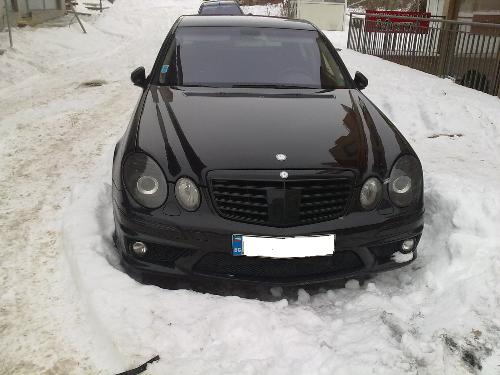 Mercedes E55 AMG - This is the thing thaht warm me up in a cold winter morning , it is even better when u heart it reving.