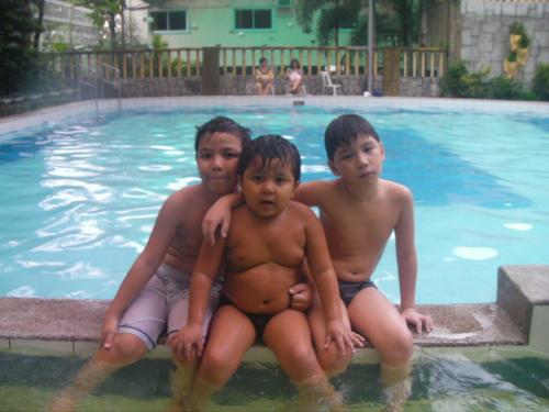 swim  - my son and his cousins