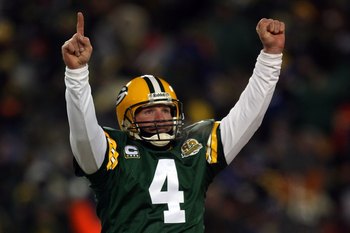 Brett Favre - When he played his last game in January 2008 for the Packers, it was a disgrace! If he had not thrown an interception in the 4th quarter to allow the NY Giants to score and allow the game to go into OT,which the Giants won,we could of gone to the Super Bowl that year! Thanks for nothing Favre!
