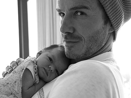 New daughter - David Beckman holding his new daughter Harper!