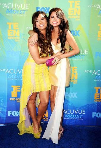Demi and Selana - Demi Lovato and Selana Gomes. I do not like Demi's dress but I sure like Selena's!