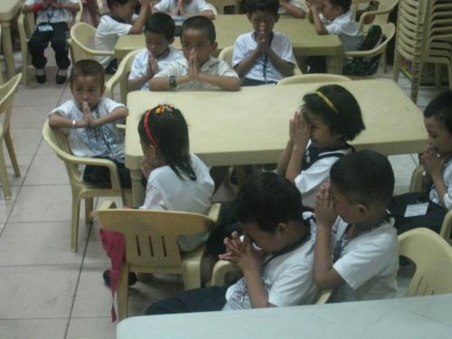 Nursery Class  - These children mostly are scholar of the Methodist Learning Center in Tondo.