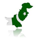 Pakistan - the map of pakistan.