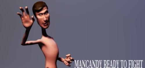 fighting pose - Testing pose for blender character called mancandy. i tested it by posing it into a fighting stand.