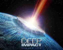 Poster for"Deep Impact" - Starring Tea Leoni, Vanessa Redgrave, Maximillan Schell,Morgan Freeman, Robert Duvall, Elijah Wood, James Cromwell and others...  