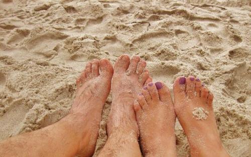 Sitting on the sand - White Sand