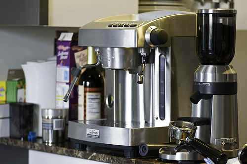 machine - a home-based coffee machine.