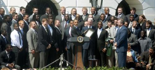 The Green Bay Packers - Last firday the Super Bowl XLV champs visited the Pesident at the White House.