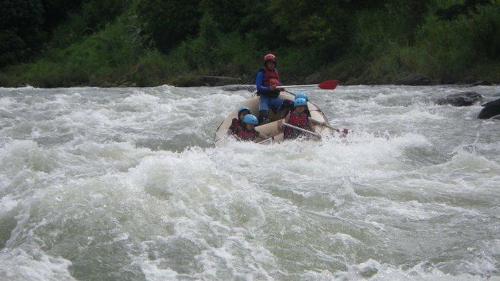 Rafting Through Waves - Challenging Sport