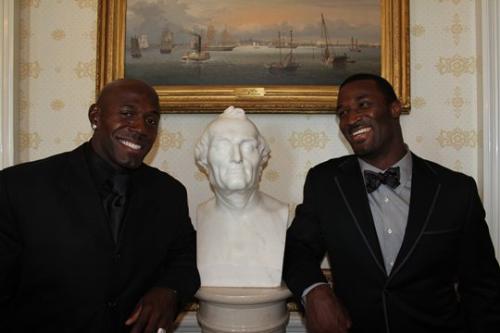 Driver and Jones - Last friday the Green Bay Packers visited the White House. Here is Donald Driver and James Jones.