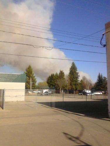 Wildfires in Slave Lake Alberta - This is the beginning of a Wildfire that tore through our town in Slave Lake Alberta on May 15 2011