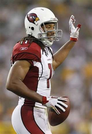 Larry Fitzgerald - The outatanding WR for the Arizona Cardinals.