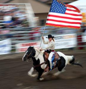 American Pride - Even on horseback we can show are American Pride!