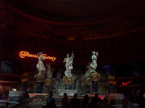 Las Vegas - A fountain in Ceasar's Palace in Las Vegas