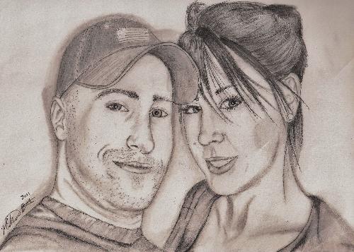 A hand drawn Portrait -  This is a drawing of one of my client. and friend.