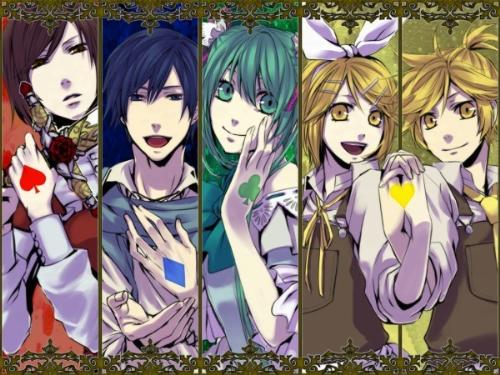 Vocaloids - Alice of Human Sacrifice (Before) - The Vocaloids as characters in the song 'Alice of Human Sacrifice'. Before corruption
