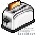 bread toast - a toaster with bread popping out from it-ready to eat